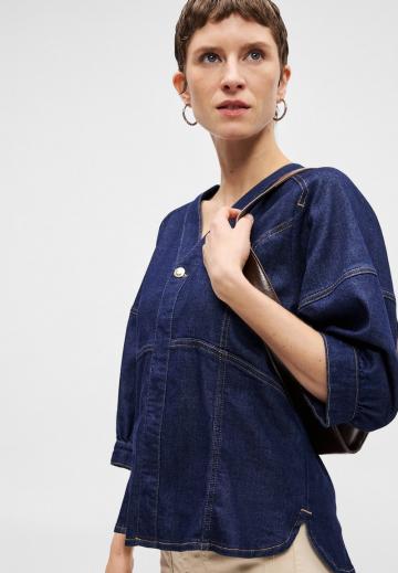 Джинсовая блузка