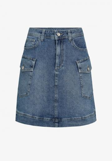 Юбка с накладными карманами