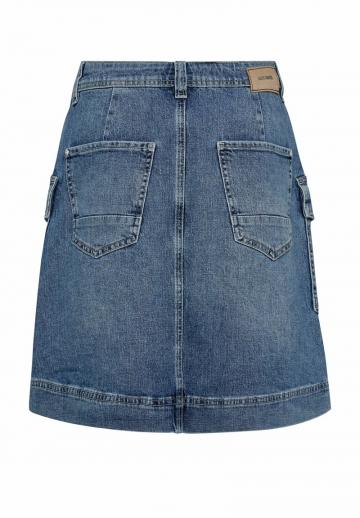 Юбка с накладными карманами