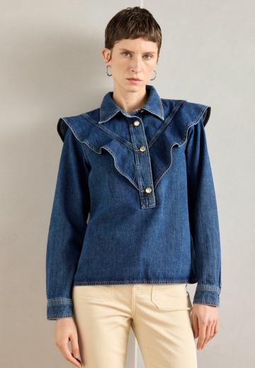 Джинсовая блузка