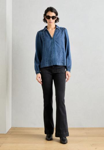 Джинсовая блузка