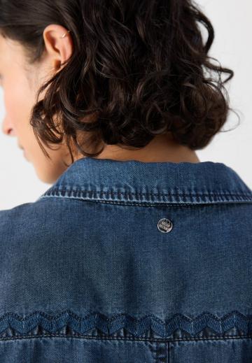 Джинсовая блузка