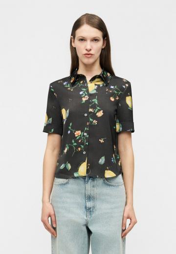 Атласная блузка