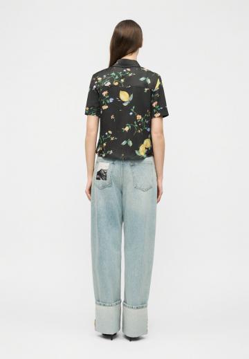 Атласная блузка