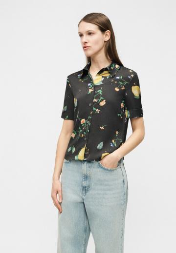 Атласная блузка