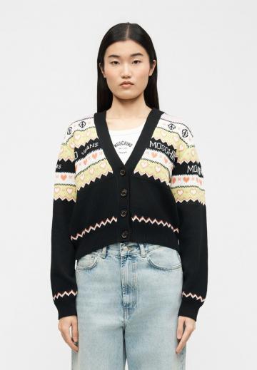 Жаккардовая вязаная кофта