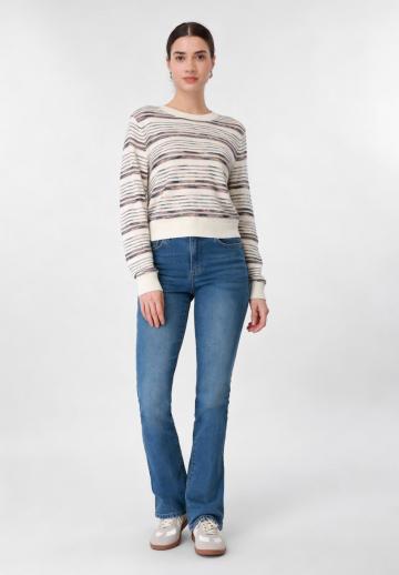 Пуловер в полоску
