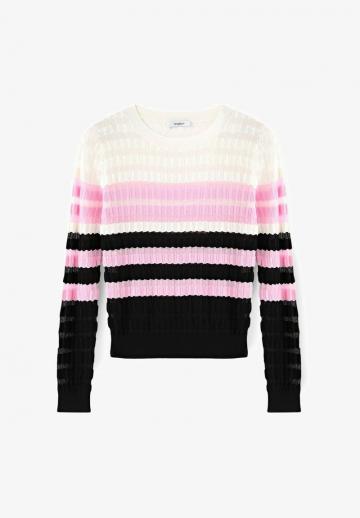 Пуловер в полоску