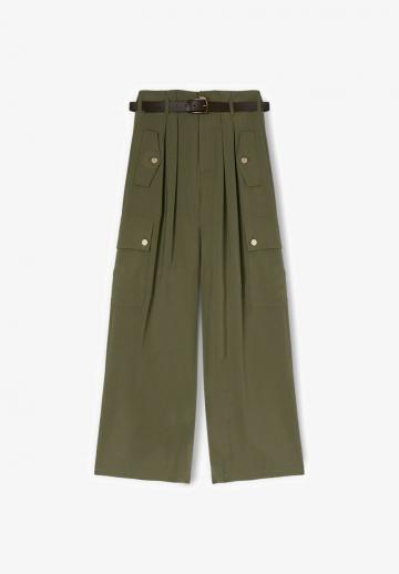 Брюки с накладными карманами