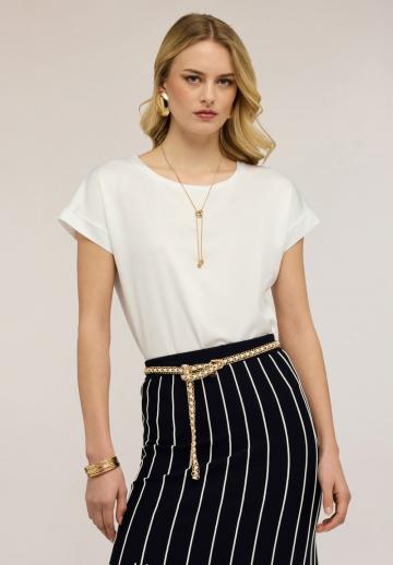 Атласная блузка