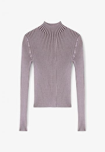 Пуловер в полоску