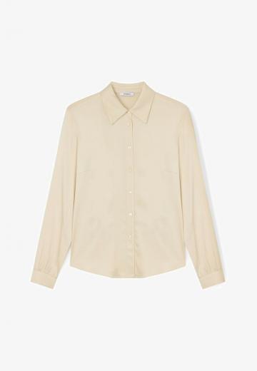 Атласная блузка