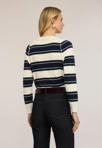 Пуловер в полоску