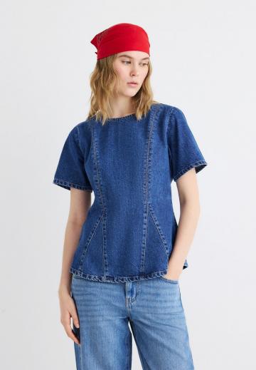 Джинсовая блузка