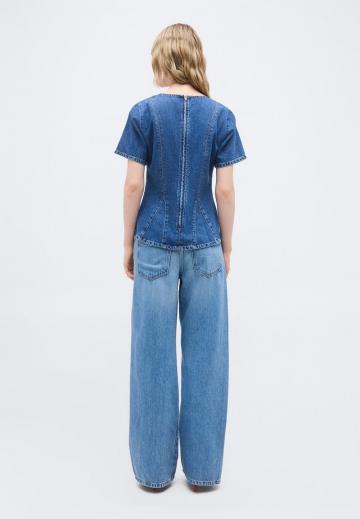 Джинсовая блузка