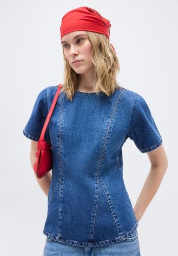 Джинсовая блузка