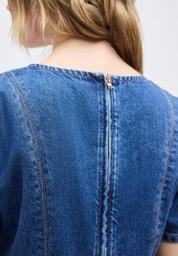 Джинсовая блузка