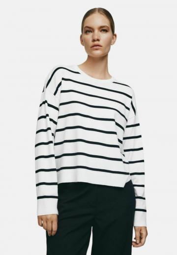 Пуловер в полоску