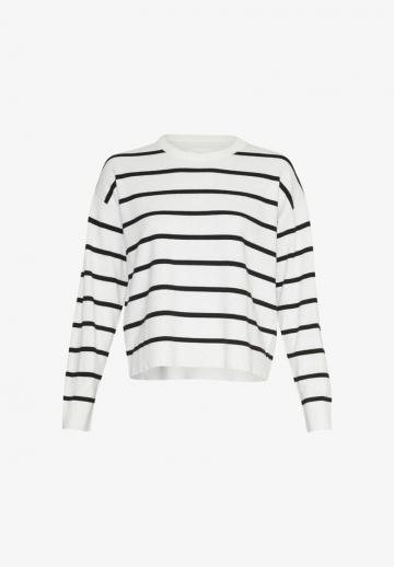 Пуловер в полоску