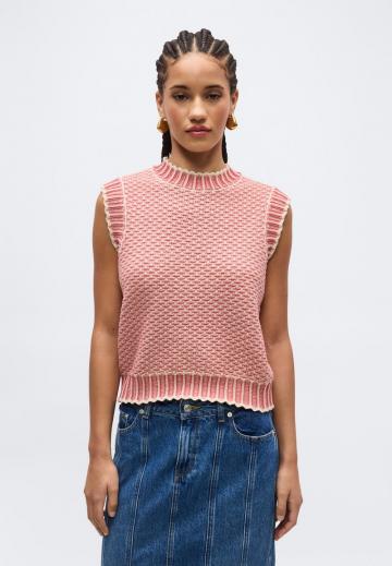 Пуловер без рукавов