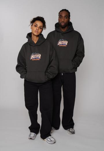 Пуловер с капюшоном