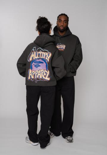 Пуловер с капюшоном