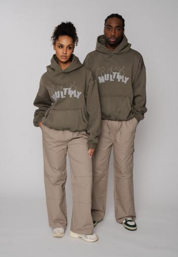 Пуловер с капюшоном