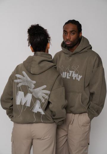 Пуловер с капюшоном