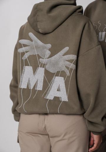 Пуловер с капюшоном