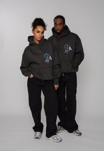 Пуловер с капюшоном