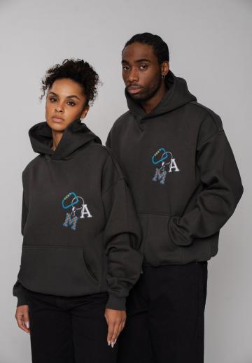 Пуловер с капюшоном