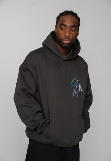 Пуловер с капюшоном