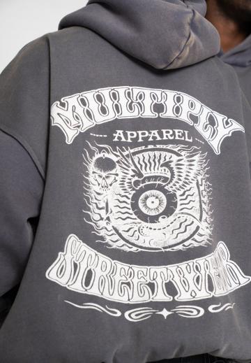 Пуловер с капюшоном