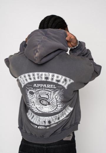 Пуловер с капюшоном