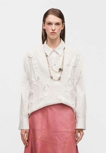 Пуловер с коротким рукавом