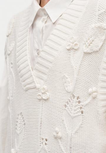 Пуловер с коротким рукавом