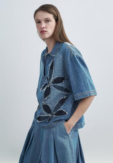 Джинсовая блузка