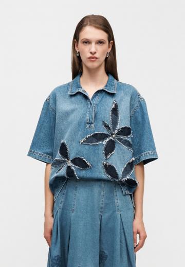 Джинсовая блузка
