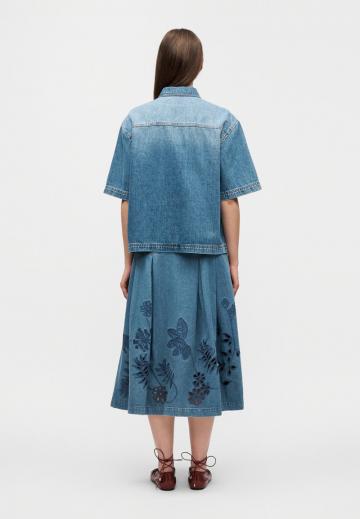 Джинсовая блузка