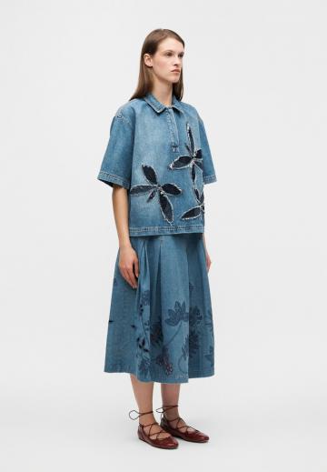 Джинсовая блузка