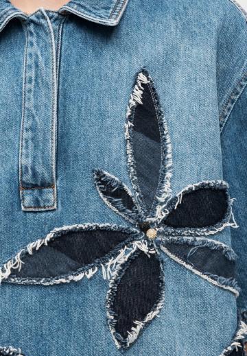 Джинсовая блузка