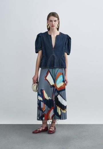 Джинсовая блузка