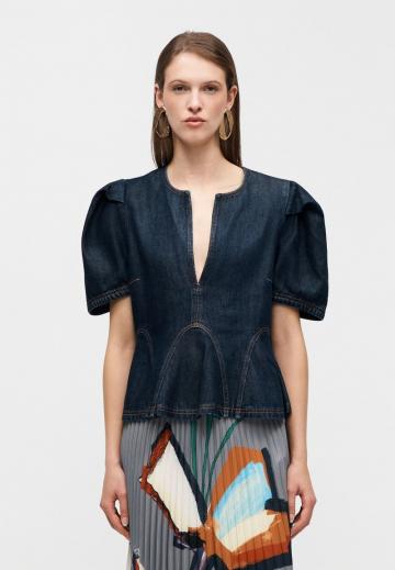 Джинсовая блузка