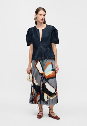 Джинсовая блузка