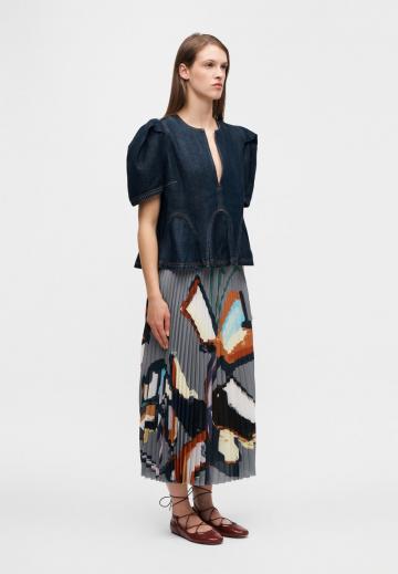 Джинсовая блузка