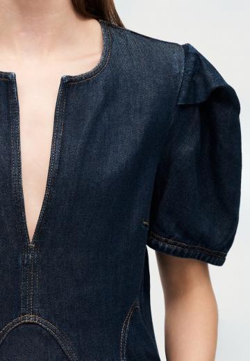 Джинсовая блузка