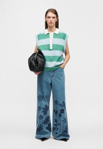 Пуловер с коротким рукавом