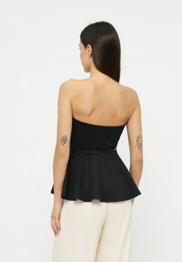 Платье без бретелек