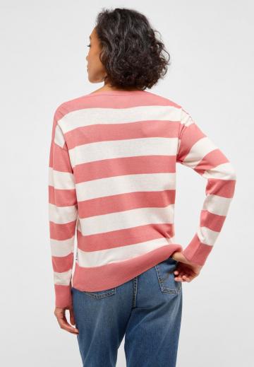 Пуловер в полоску