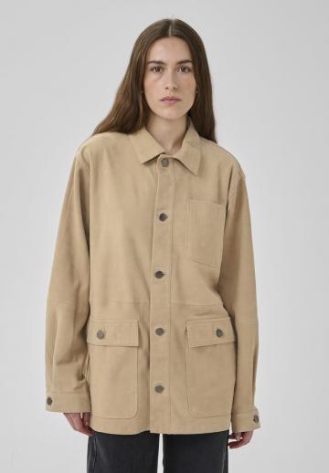 Пальто из искусственной кожи